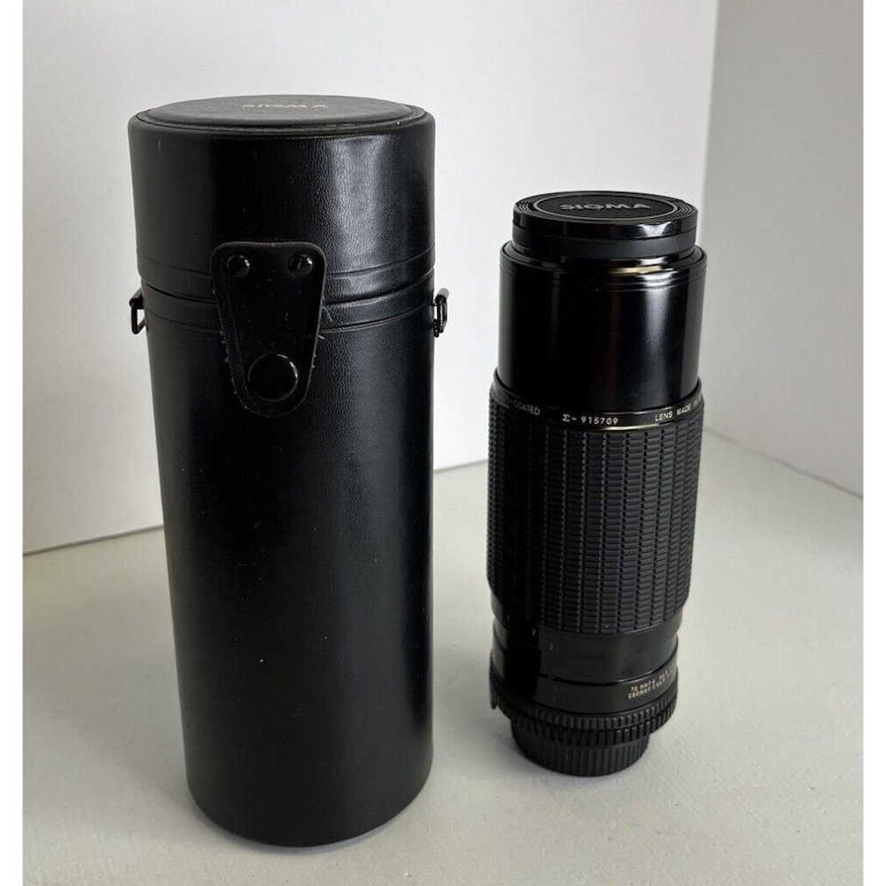 Sigma Zoom-8 Lens 1: 4-5 F=75-250mm Zoom Multi Coated Made In Japan 915709 Case